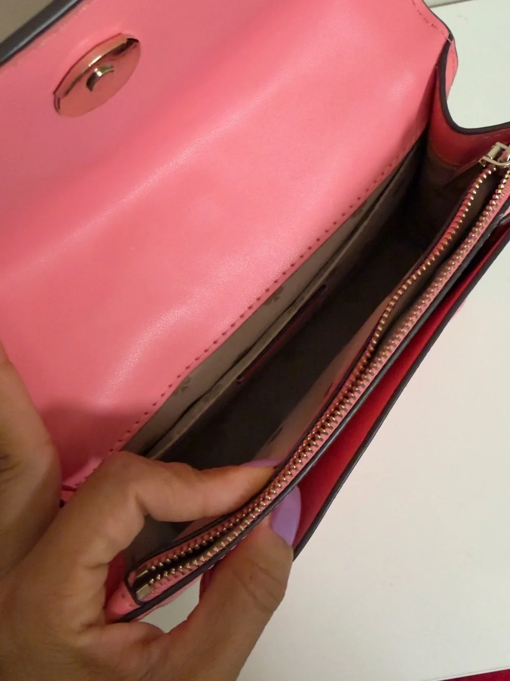 kate spade Pink Leather Chain Strap Crossbody Bag